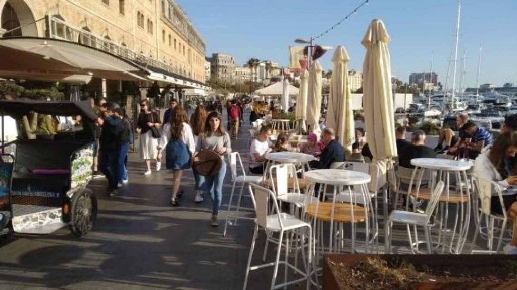 Una terraza en Barcelona