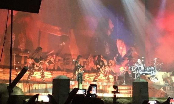 Imagen del concierto de Sabaton en el Sant Jordi Club del pasado martes 4 de febrero / DF