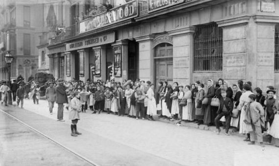 Una de las fotos de la exposición de la huelga de La Canadenca / FONS BRANGULÍ