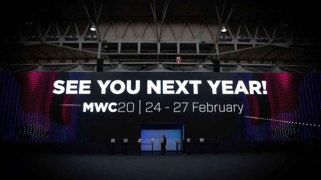 Cartel de clausura del Mobile World Congress Barcelona (MWC) de 2019 / EUROPA PRESS