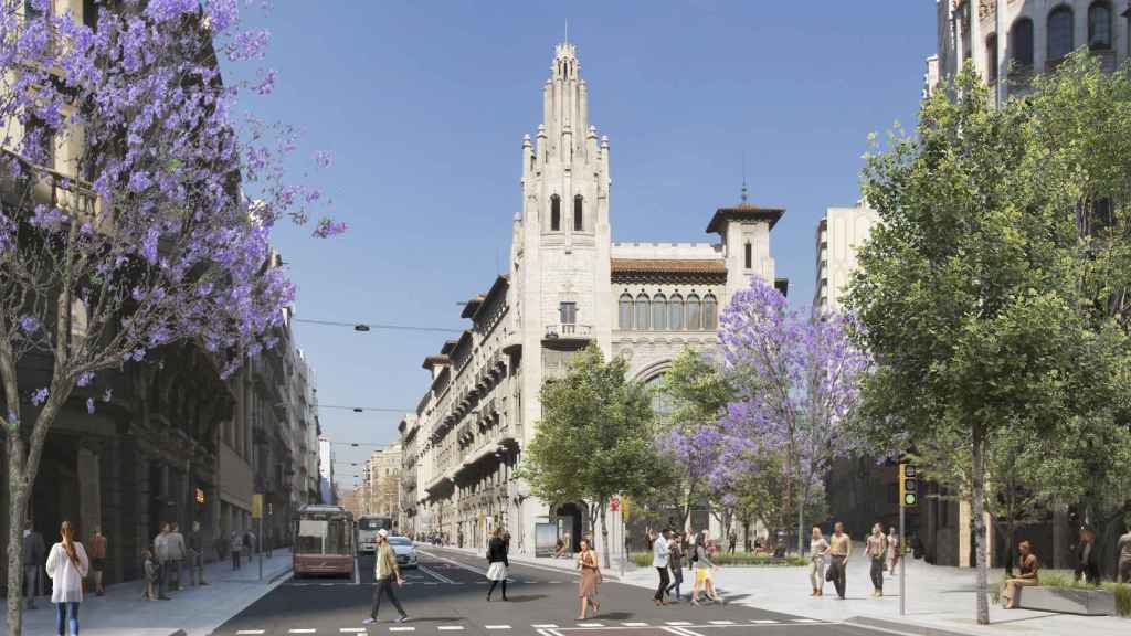 Imagen de la futura reforma de Via Laietana / AYUNTAMIENTO DE BARCELONA