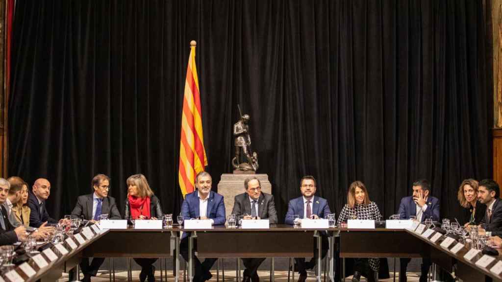 Reunión entre el Govern de la Generalitat y las empresas y administraciones relacionadas con el Mobile World Congress tras su cancelación / EP