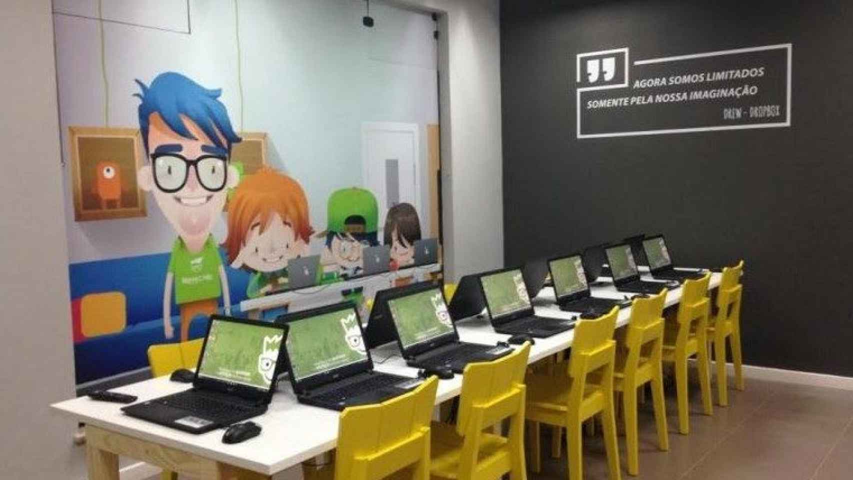 Interior de una clase de Happy Code