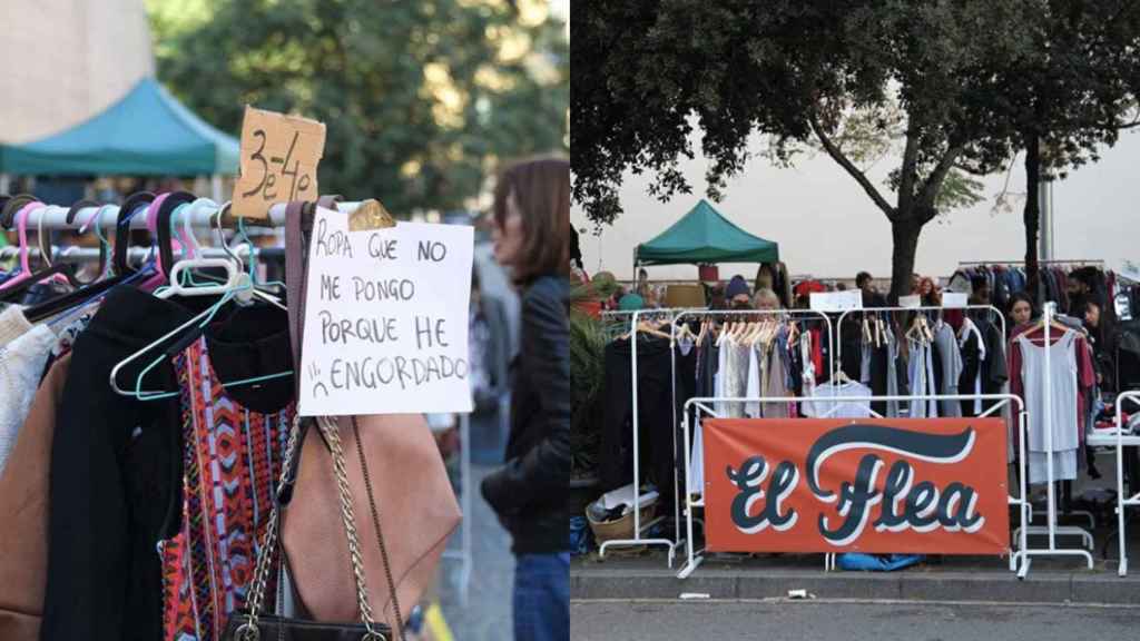 Puestos de ropa a cinco euros o menos en el Flea Market de Barcelona / INSTAGRAM