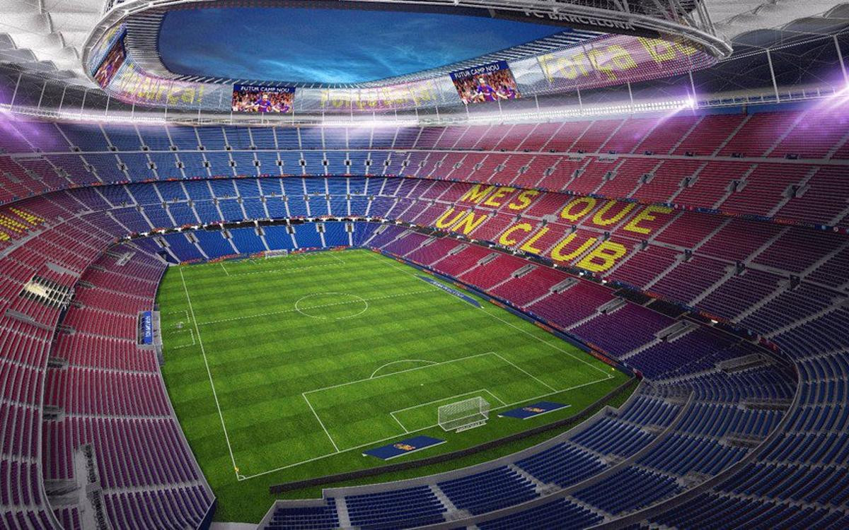 Panorámica del interior del Camp Nou