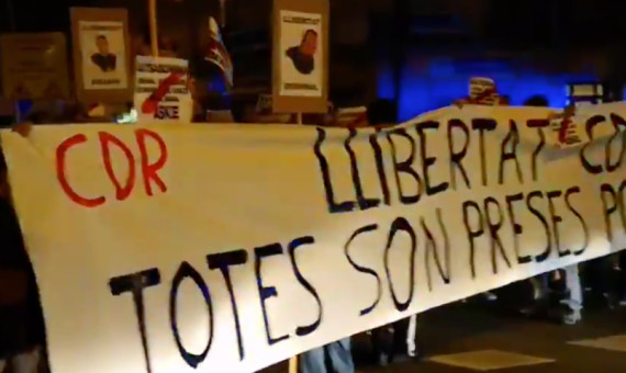 Manifestación de los CDR en la Meridiana / CDR GÒTIC RAVAL