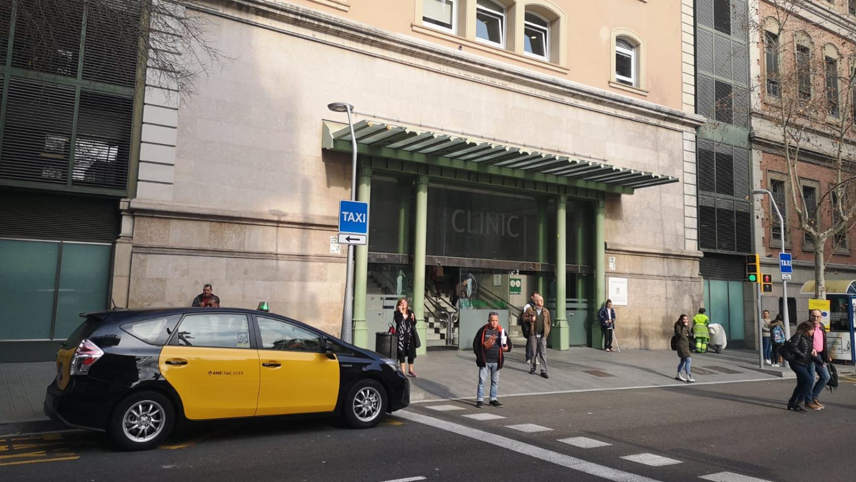 Acceso al Hospital Clínic de Barcelona