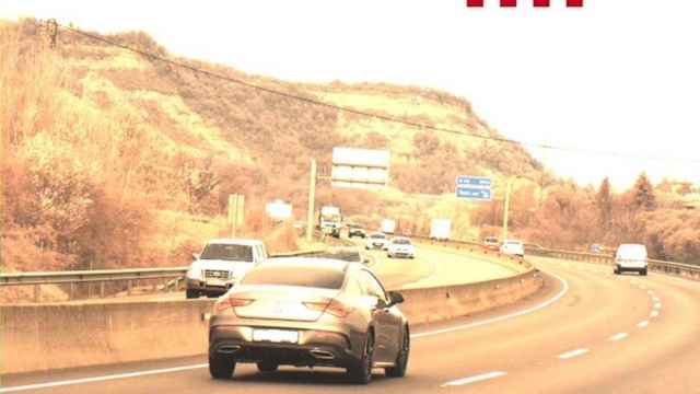 El coche en la C-17, a 205 km/h / MOSSOS