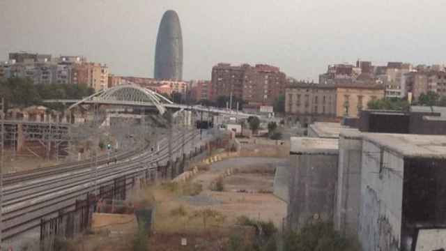 Las obras de la estación del AVE en La Sagrera, en 2016 AF_570x340