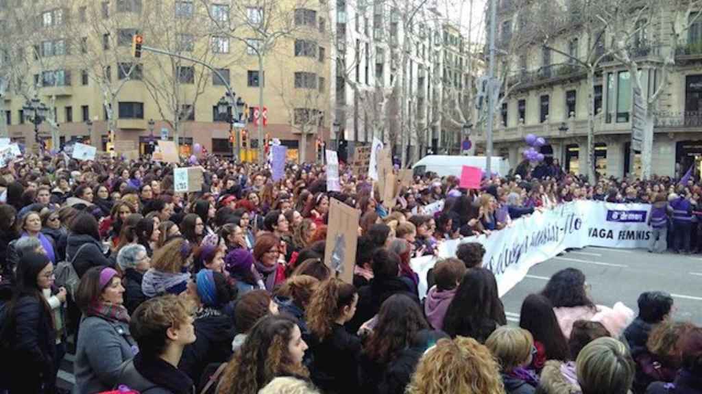 Manifestación feminista en 2018 en Barcelona / EUROPA PRESS