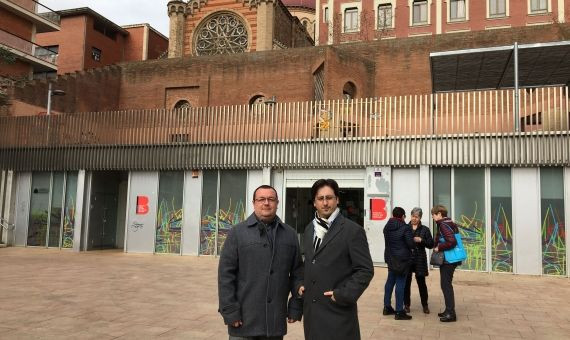 Josep Serra y Rubén, presidente y tesorero de la Asociación de Vecinos Camp d'en Grassot / RP