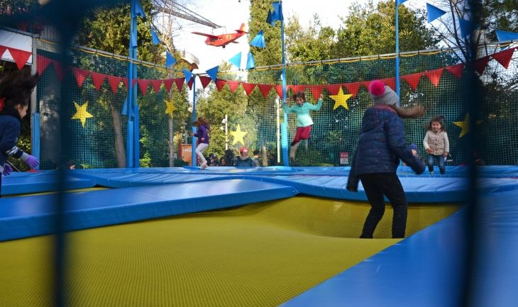 Nuevas camas elásticas del Parque de Atracciones Tibidabo