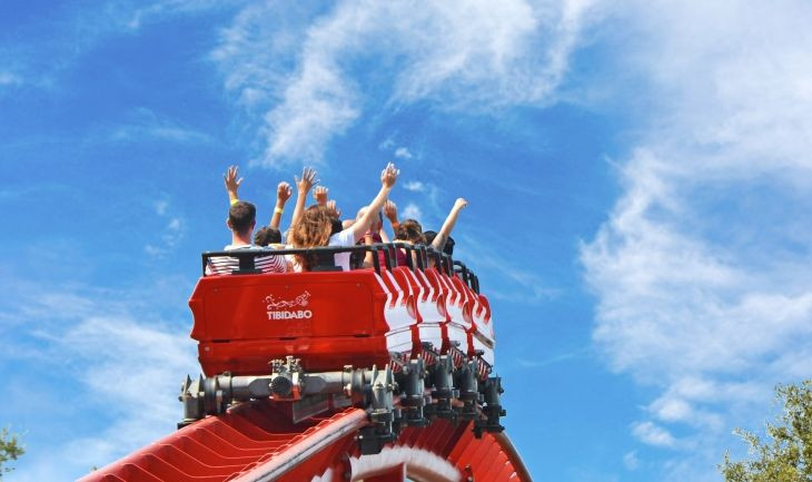 Montaña rusa del Parque de Atracciones Tibidabo