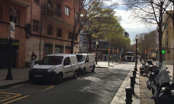 Calle Gran de Sant Andreu, donde se están construyendo nuevas viviendas / RP