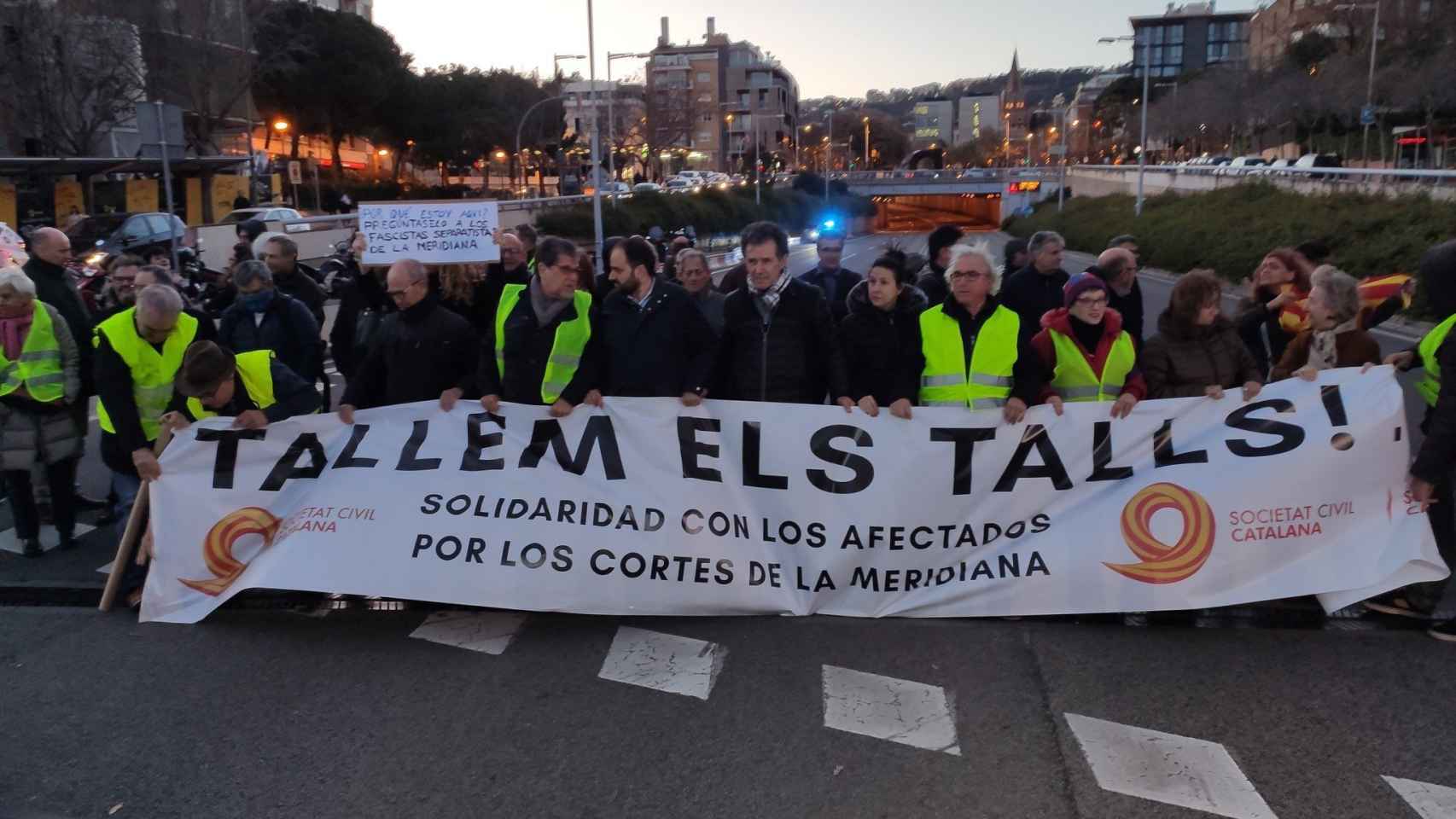 Corte de SCC en los túneles de Vallvidrera