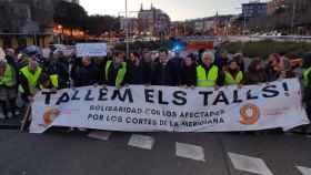 Corte de SCC en los túneles de Vallvidrera