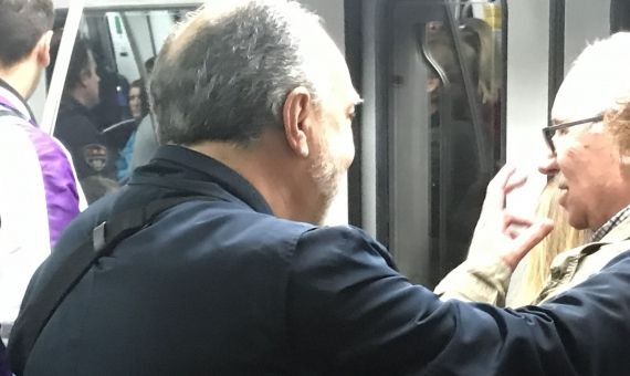 Josep y Manel, dos amigos en el metro / DF