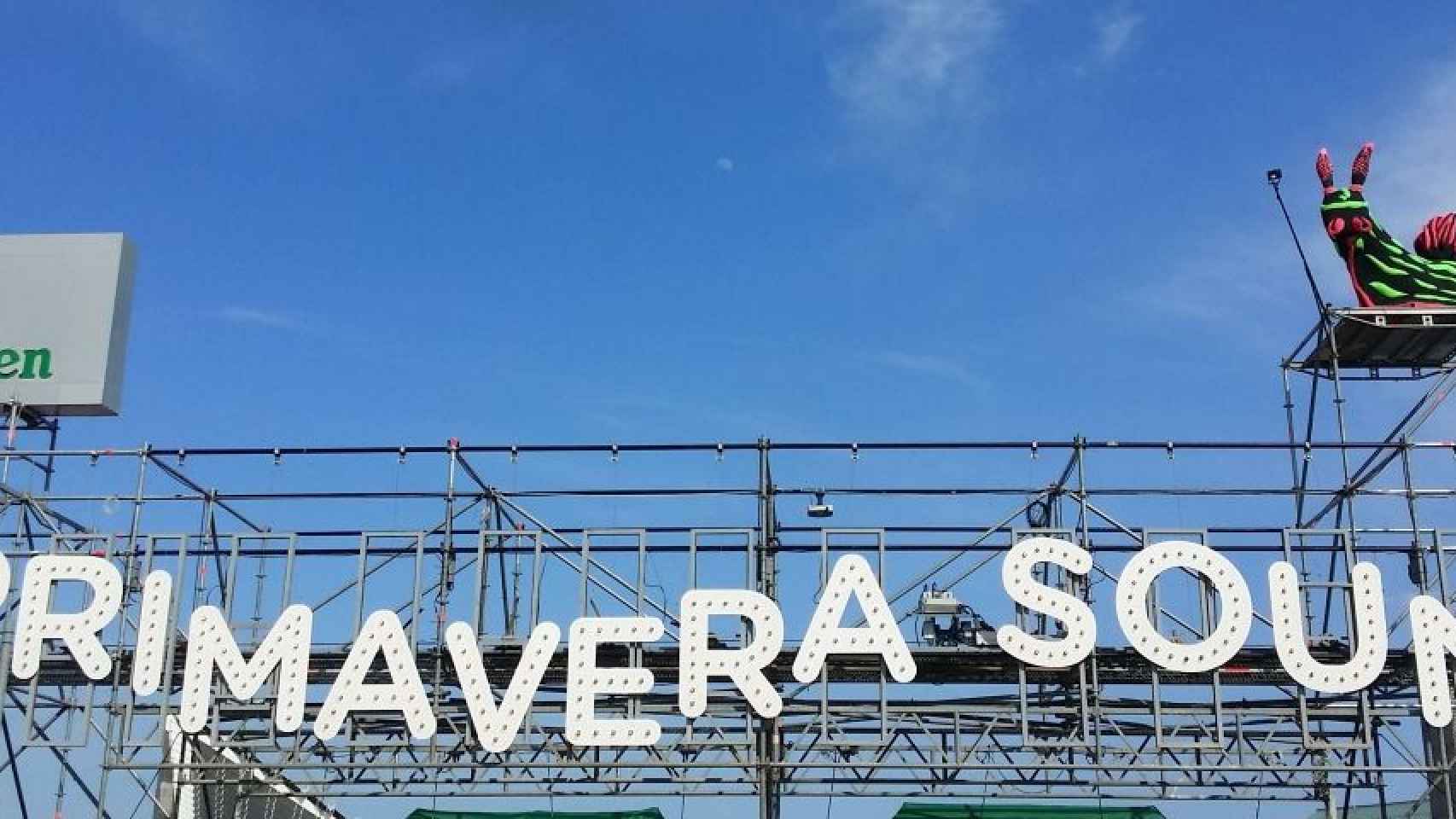 Letrero del Primavera Sound