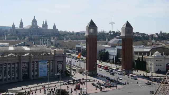 Imagen de archivo de la plaza Espanya de Barcelona