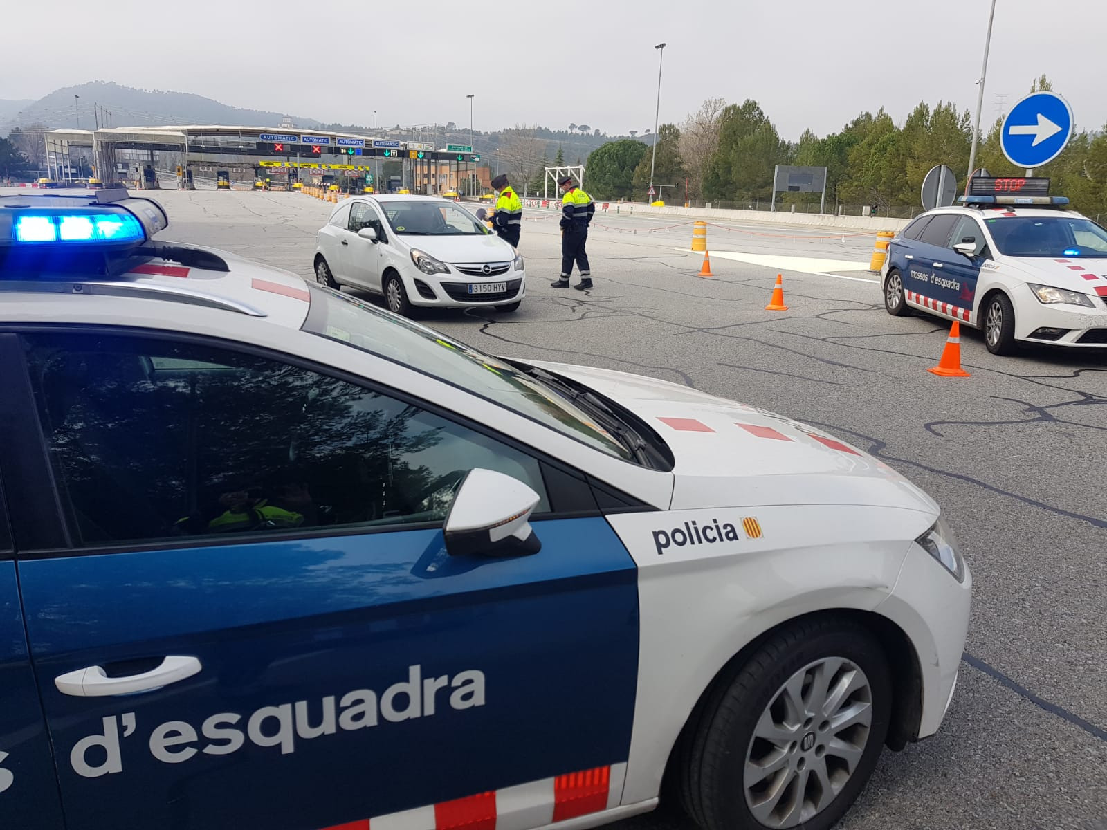 Un control de los Mossos / SCT