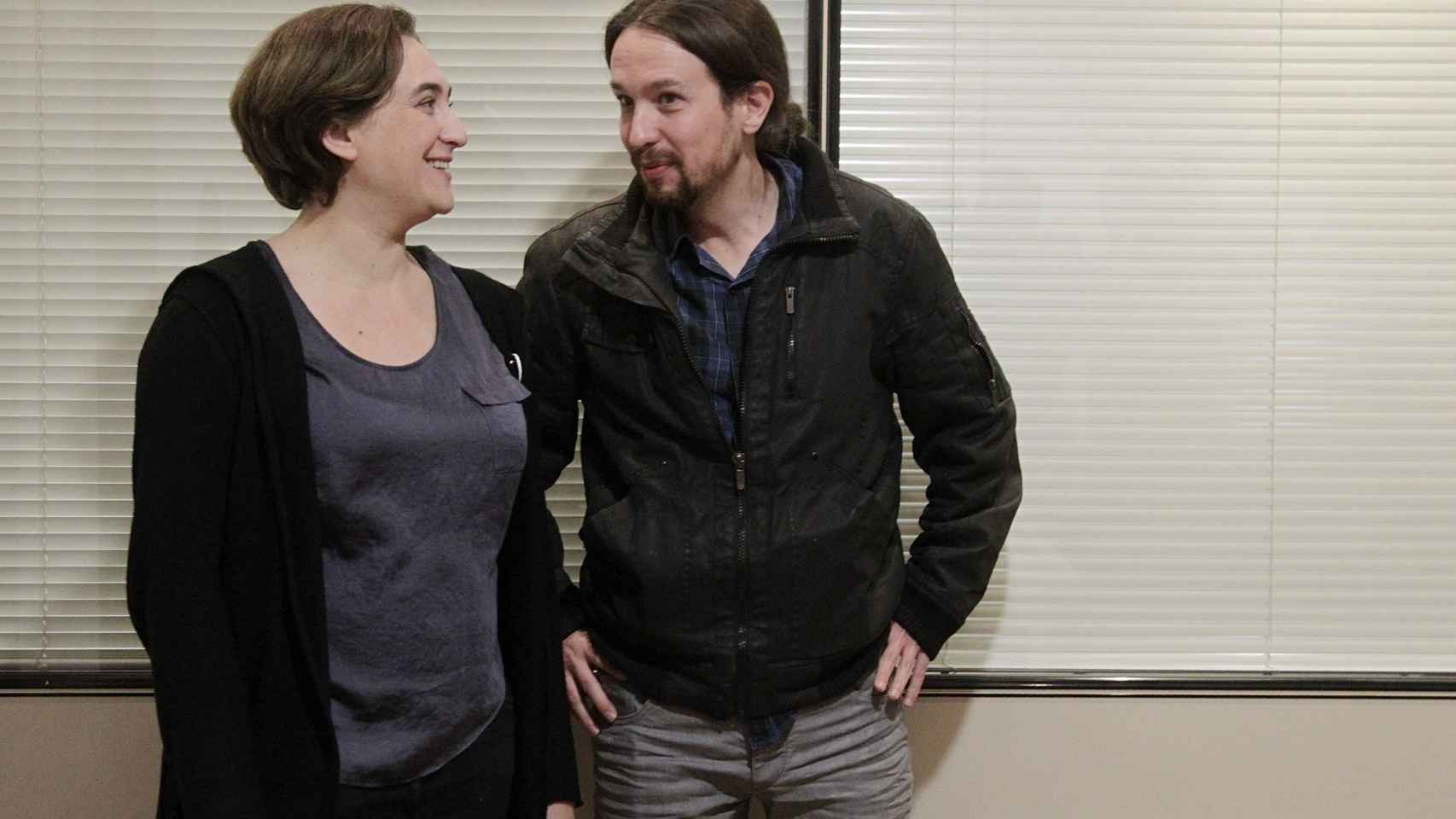 Ada Colau y Pablo Iglesias en una imagen de archivo / EFE