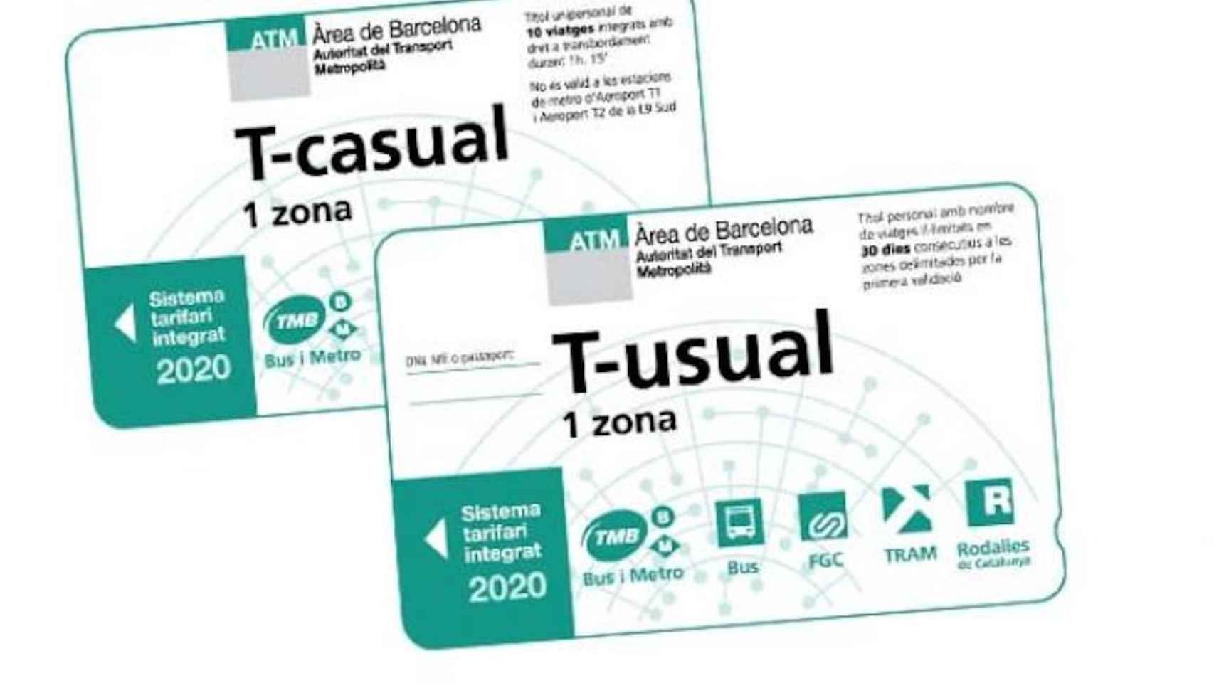 La T Casual y la T Usual empezaron a venderse el 1 de enero de 2020 / TMB