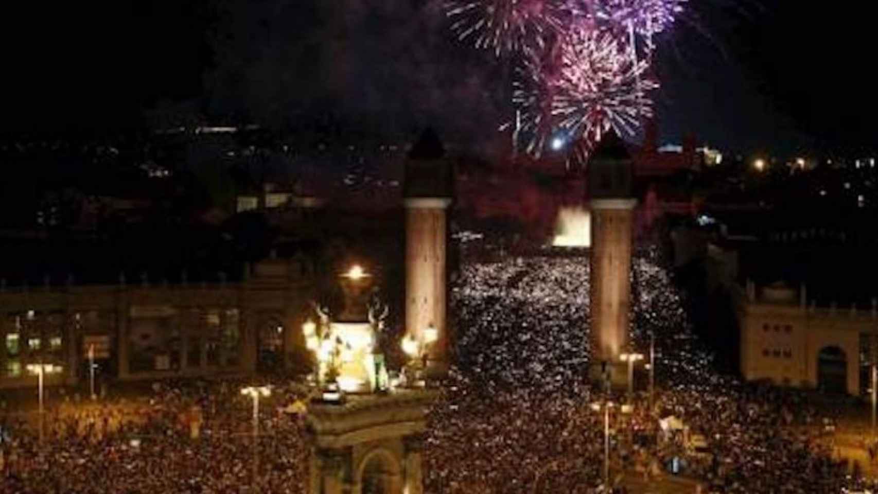 El Piromusical de las fiestas de la Mercè de 2018 / EFE