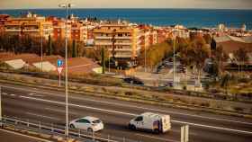 El tráfico en el área de Barcelona, a la baja / TWITTER SCT