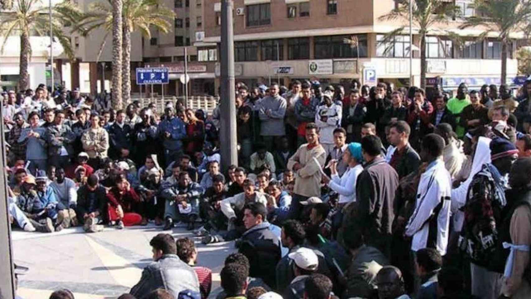 Concentración de inmigrantes en Barrcelona
