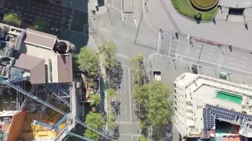 Vista aérea de Barcelona, grabada desde un dron / MOSSOS D'ESQUADRA