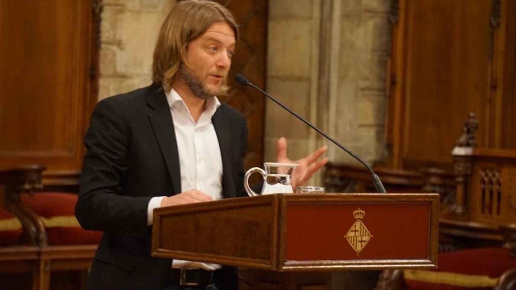 El concejal David Escudé, en un acto en el Ayuntamiento / AYUNTAMIENTO DE BARCELONA