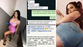 Anuncios de prostitución durante el estado de alarma por el coronavirus / MONTAJE CG