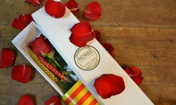 Flor de Sant Jordi en caja / HERBS BARCELONA