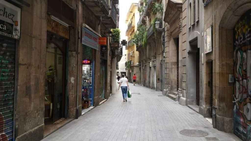 Una calle del Gòtic en una imagen de archivo