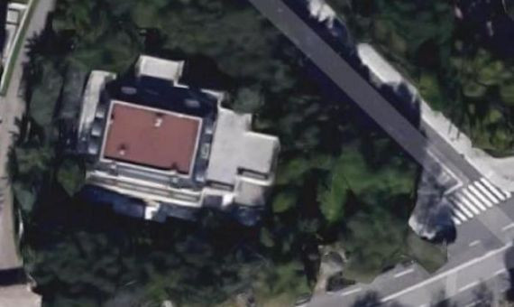 Vista aérea de la mansión en Pedralbes de Shakira y Piqué / GOOGLE MAPS