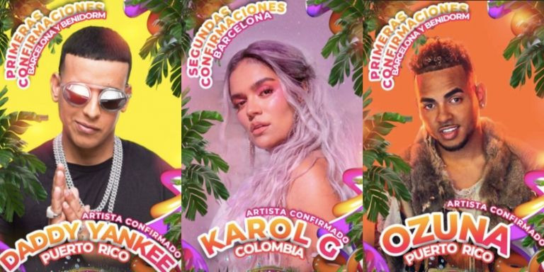 Daddy Yankee, Karol G y Ozuna, tres de los artistas que debían actuar en el Reggaeton Beach Festival de Barcelona / RBF