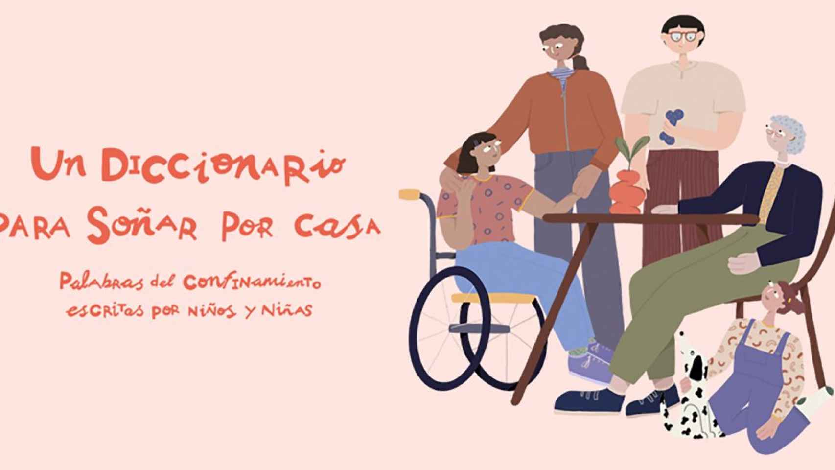 Ilustración del diccionario del confinamiento escrito por niños y niñas / FUNDACIÓN la Caixa