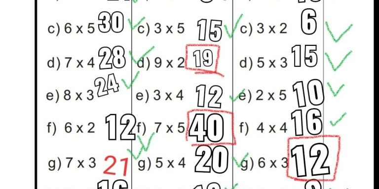 Correción de un ejercicio de matemáticas