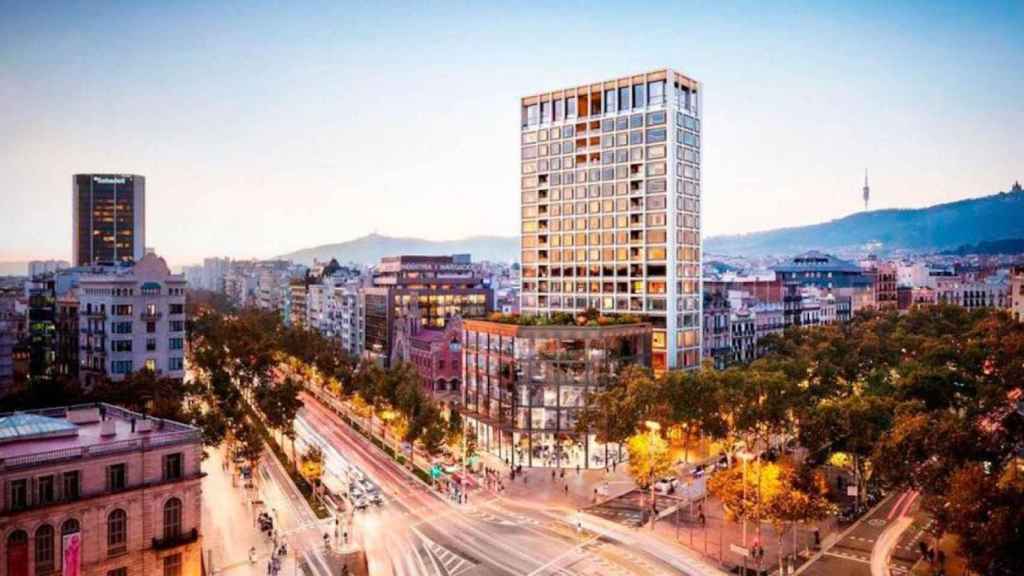 El bloque de las Mandarin Oriental Residences en la confluencia del Paseo de Gracia y la avenida Diagonal / CG