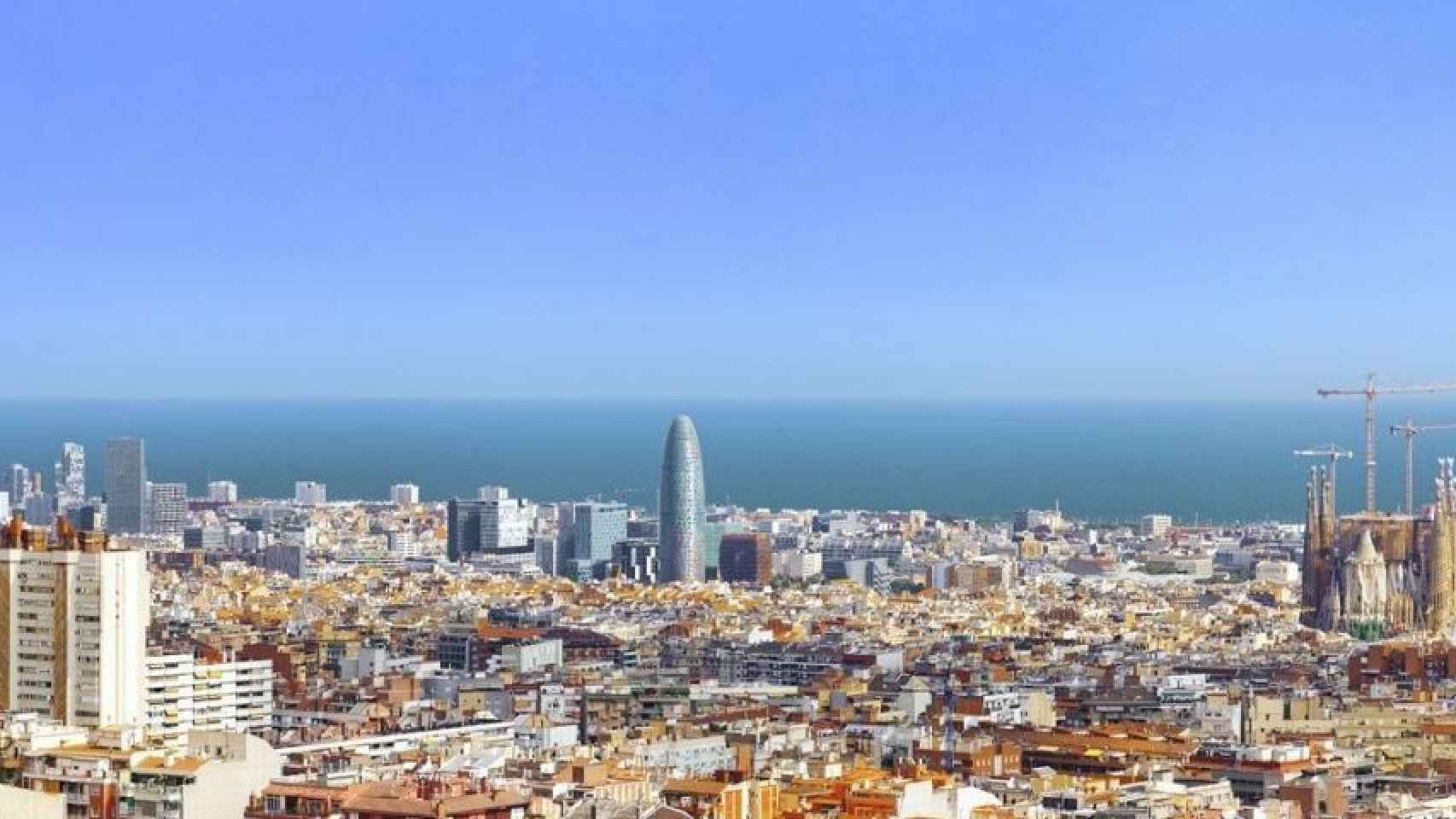 Vista de Barcelona, 23 de mayo de 2020