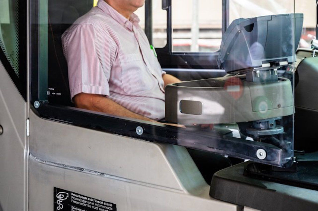 Un conductor de bus de TMB / TMB