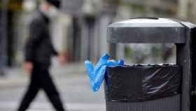 Un elemento de protección en el interior de una basura / EFE