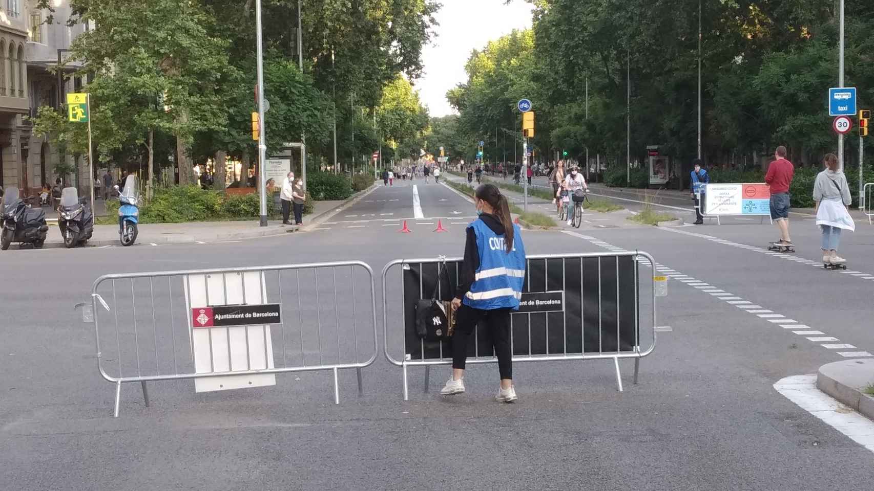 Corte de tráfico en Barcelona / JORDI SUBIRANA