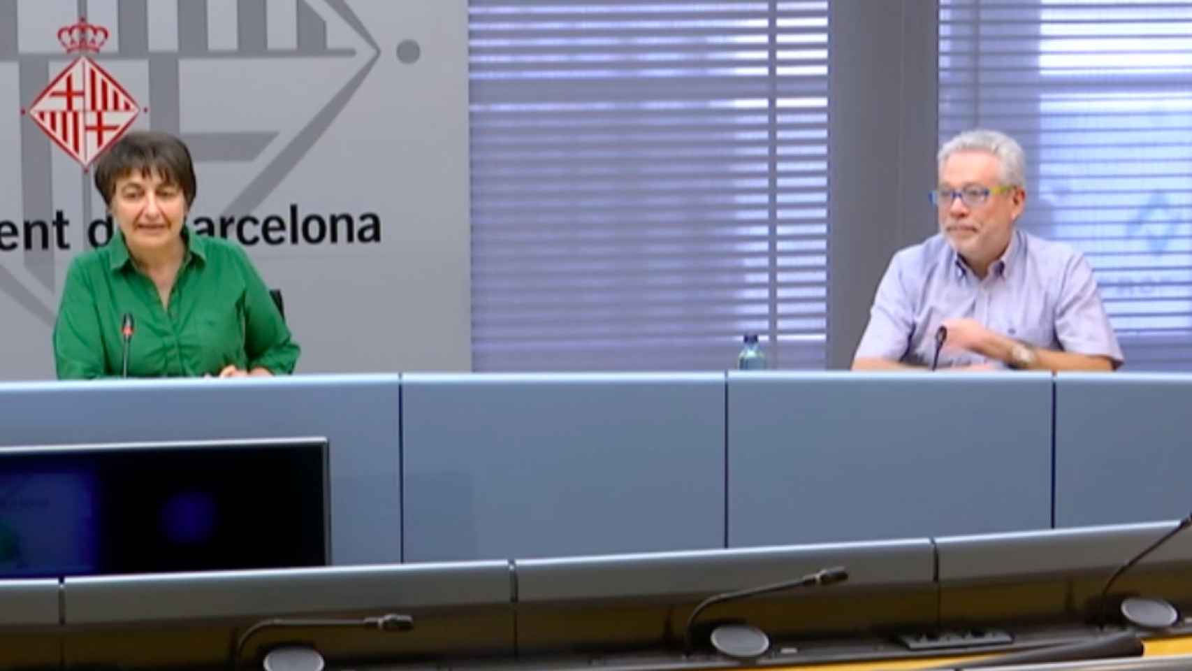 Rosa Alarcón y Joan Guillén, en la rueda de prensa de este jueves / BETEVÉ