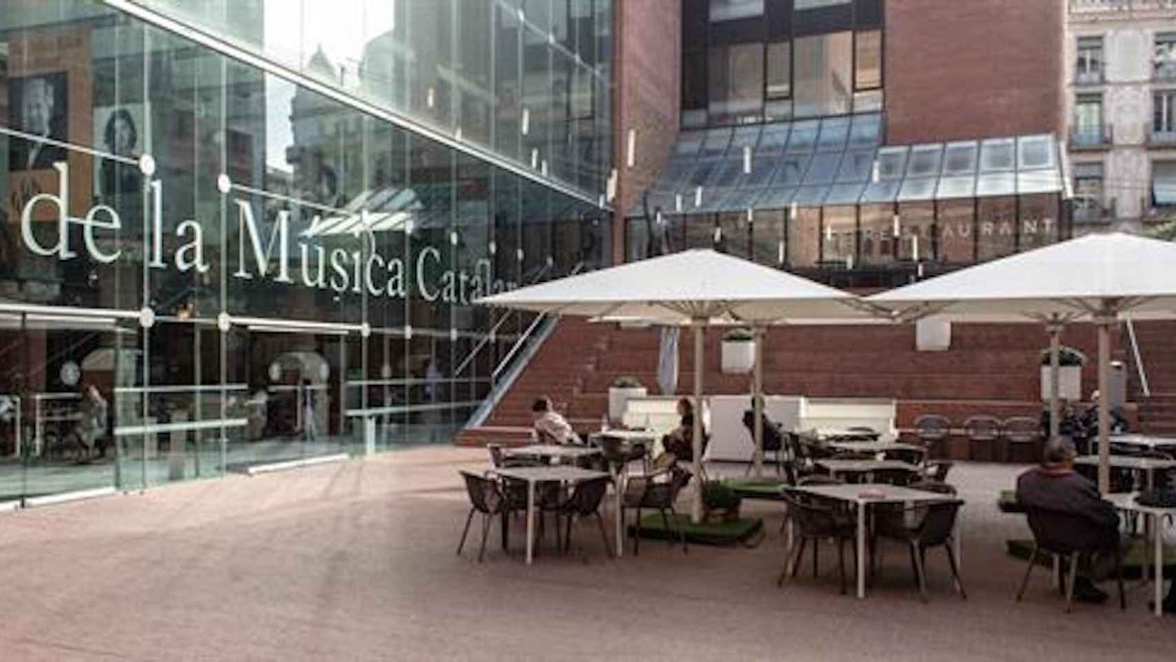 Terraza del Café Palau en una imagen de archivo