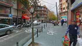 Calle de la Mina en l'Hospitalet, donde ha tenido lugar la detención / GOOGLE MAPS