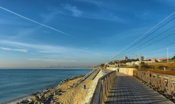 Una de las playas de Montgat / GOOGLE MAPS