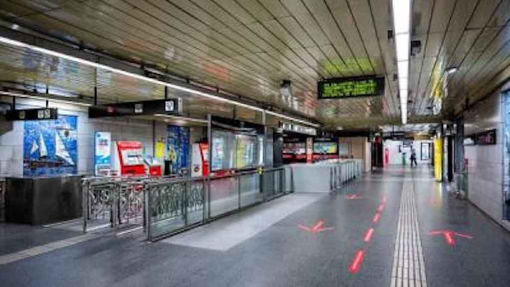 El vestíbulo de la estación de Sagrada Família