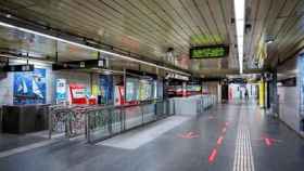 El vestíbulo de la estación de Sagrada Família / TMB