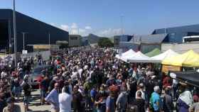 Centenares de trabajadores de Nissan se han manifestado este sábado en Montcada / TWITTER